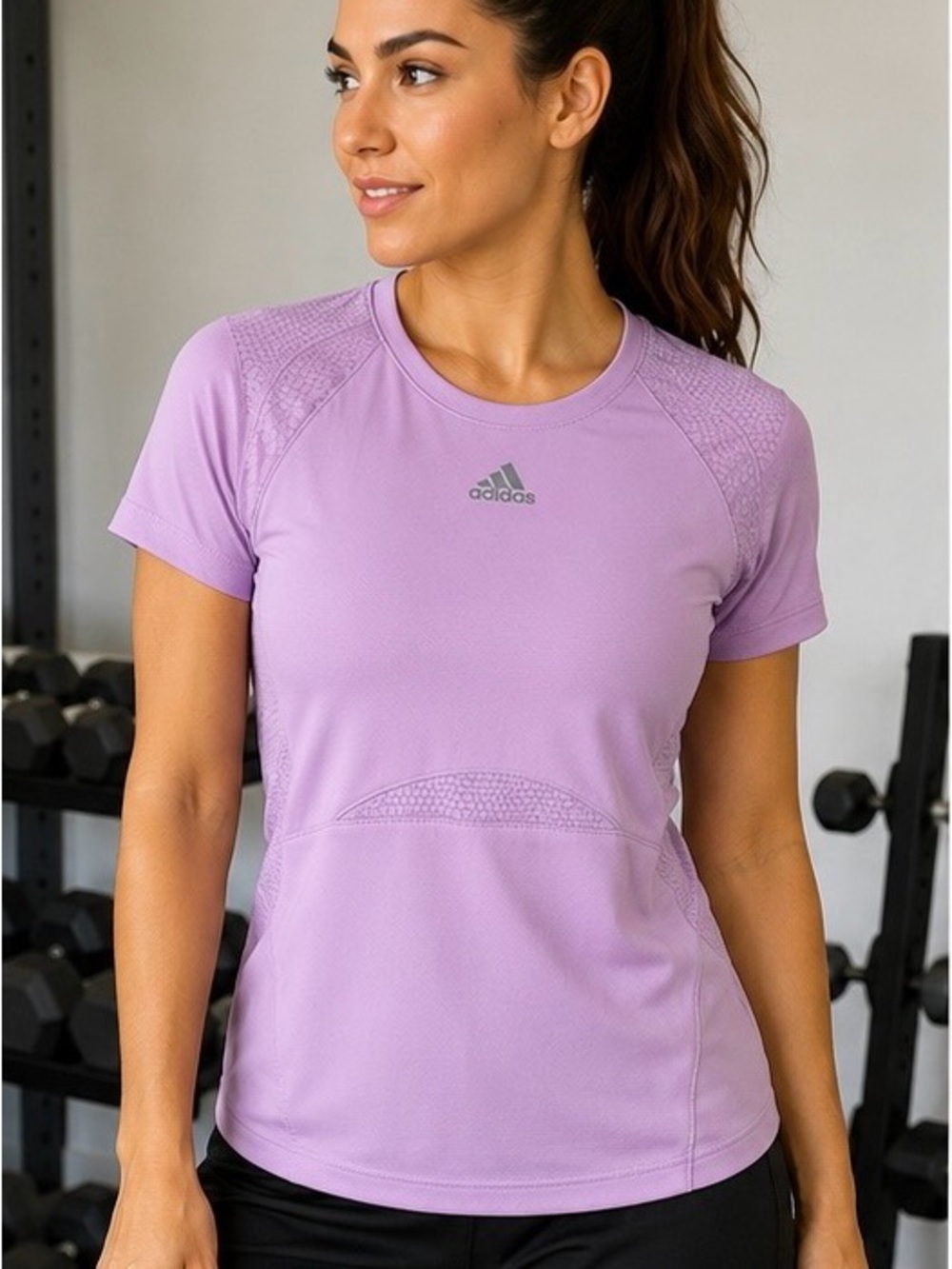 Adidas Performance Women’s Power SS  Top Purple Size M NWT